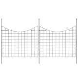 Fencing: VEVOR Garden Fence, 75×93 cm Animal Barrier Fence, Underground Decorative Garden Fencing with 6.38 cm Spike Spacing, Metal Dog Fence for the Yard and Outdoor Patio, 5 Pack