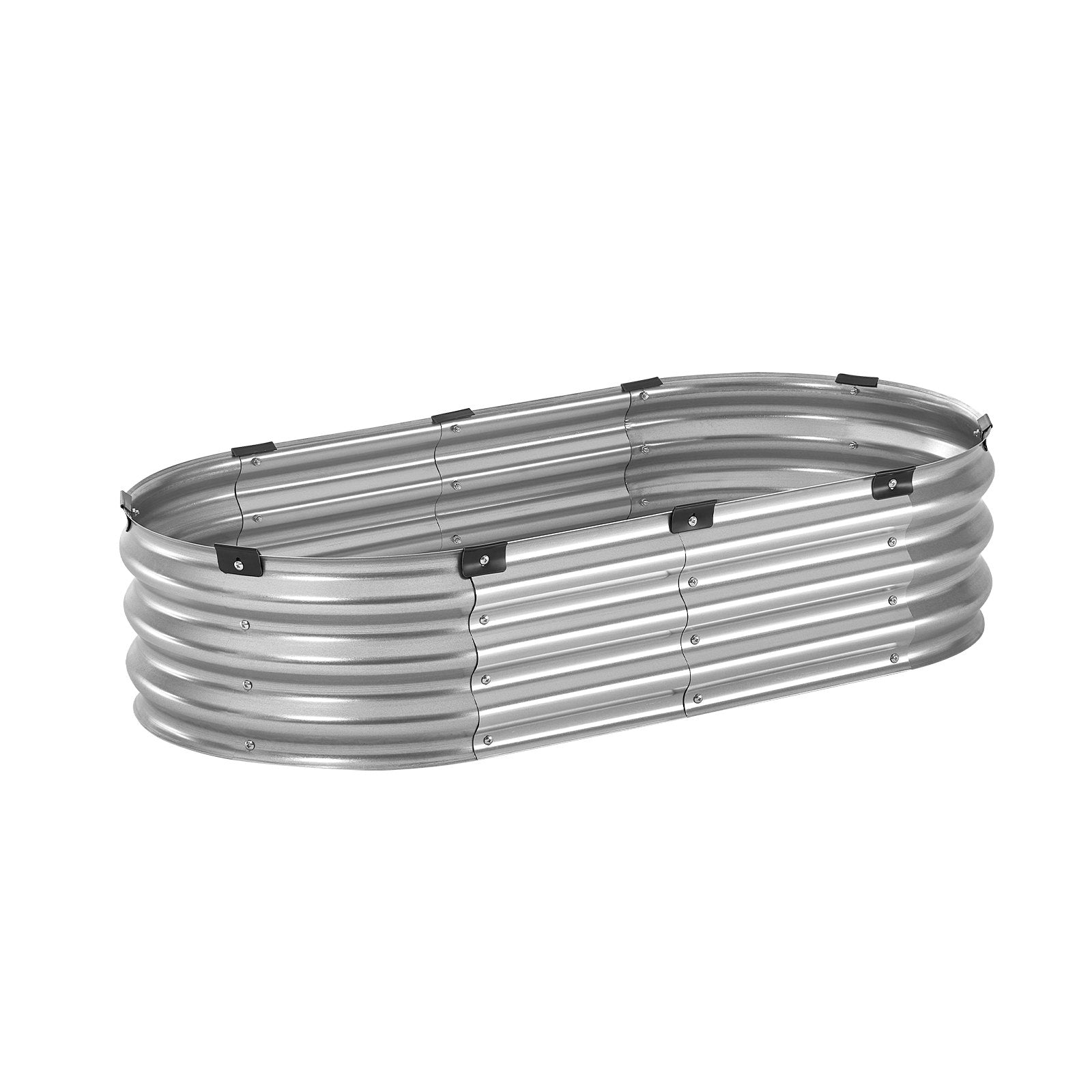 Garden Ornaments: VEVOR Metal Raised Garden Bed 4x2x1 ft Outdoor Galvanized Planter Box Silver