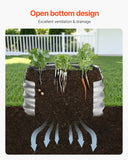 Garden Ornaments: VEVOR Metal Raised Garden Bed 4x2x1 ft Outdoor Galvanized Planter Box Silver