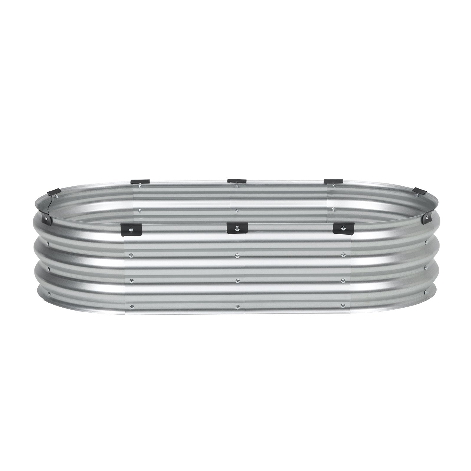 Garden Ornaments: VEVOR Metal Raised Garden Bed 4x2x1 ft Outdoor Galvanized Planter Box Silver