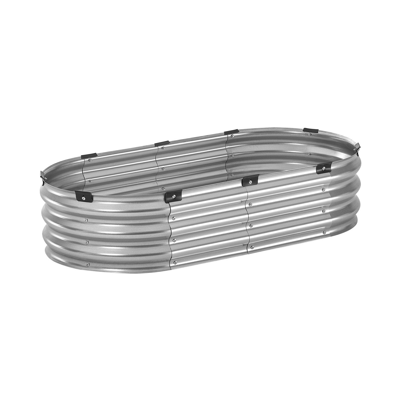 Garden Ornaments: VEVOR Metal Raised Garden Bed 4x2x1 ft Outdoor Galvanized Planter Box Silver