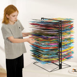 Clothing & Wardrobe Storage: VEVOR Art Drying Rack 50 Removable Shelves Painting Drying Rack for Classroom
