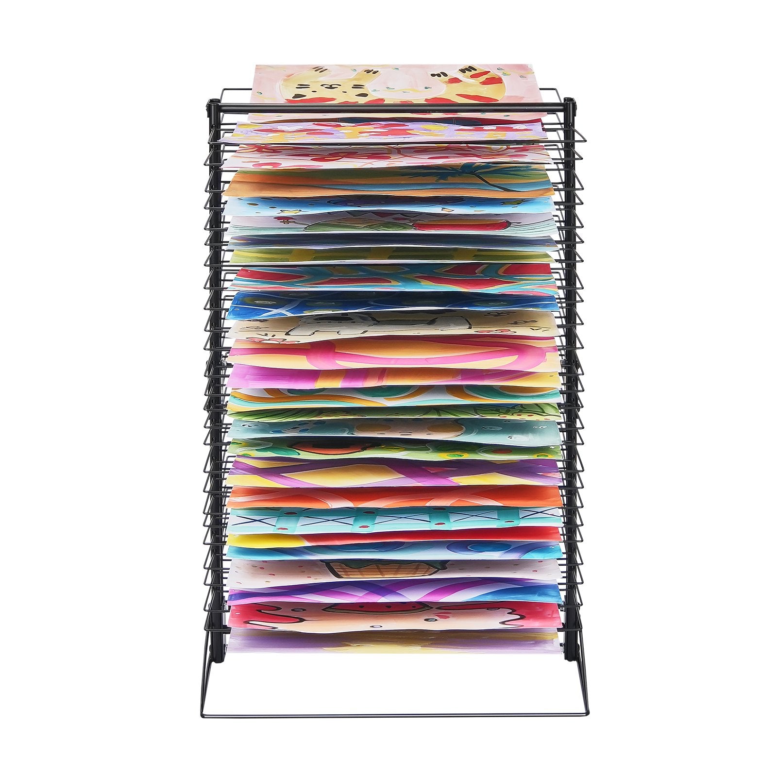 Clothing & Wardrobe Storage: VEVOR Art Drying Rack 50 Removable Shelves Painting Drying Rack for Classroom