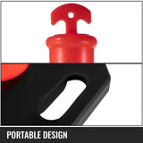Automotive Repair & Speciality Tools: VEVOR 6Pack Traffic Delineator Posts 44 Inch Height, PE Delineator Cones Post Kit 10 inch Reflective Band, Delineators Post with Rubber Base 16 inch for Construction Sites, Facility Management etc.