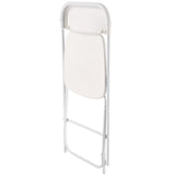 Dining Set: VEVOR 4 Pack Folding Chairs, Foldable Plastic Chairs with Heavy Duty Metal Frame, Portable Folding Card Table Chairs, Stackable Indoor Outdoor Seats for Home, Yard, Garden, Parties, Events, White