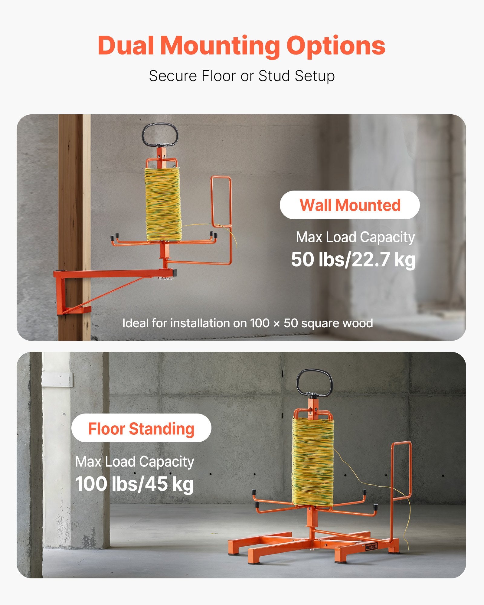 Retail: VEVOR Cable Dispenser Floor Stud Mounted Portable Electrical Industrial Retail