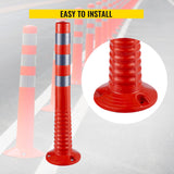 Bridges & Routers: VEVOR Traffic Delineator Posts Flexible Channelizer Cone 30" Spring Post 6PCS