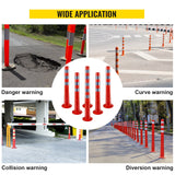 Bridges & Routers: VEVOR Traffic Delineator Posts Flexible Channelizer Cone 30" Spring Post 6PCS