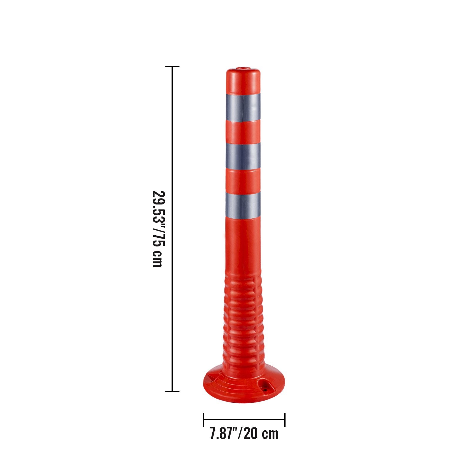 Bridges & Routers: VEVOR Traffic Delineator Posts Flexible Channelizer Cone 30" Spring Post 6PCS