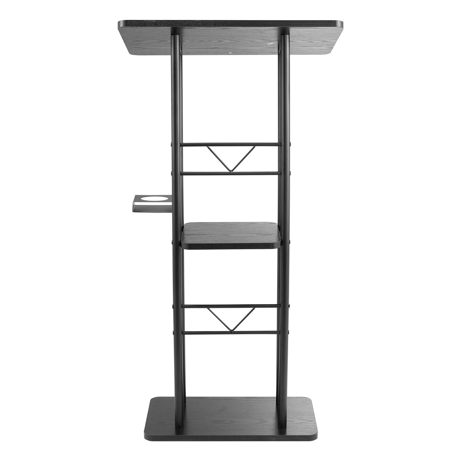 Aroma Diffusers: VEVOR Podium Stand, 1180 mm Metal Lectern, Curved Standing Podium  with Wide Reading Surface, Open Storage Compartment, Book Stopper, Cup Holder, for Classroom, Wedding, Conference, Speech, Concert