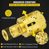 Saw Accessories: VEVOR Diamond Drill Bits 4PCS Diamond Hole Saw 25/35/50/68mm Tile Hole Saw Kit Vacuum Brazed Diamond Drill Bit 0.59in/15mm Segment Tile Hole Saw w Storage Case for Tile Ceramic Porcelain Marble Stone