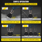 Saw Accessories: VEVOR Diamond Drill Bits 6PCS Diamond Hole Saw 20/35/40/50/55/68mm Tile Hole Saw Kit Vacuum Brazed Diamond Drill Bit 0.59in/15mm Segment Tile Hole Saw w Storage Case for Tile Ceramic Porcelain Marble