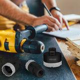 Saw Accessories: VEVOR Diamond Drill Bits 6PCS Diamond Hole Saw 20/35/40/50/55/68mm Tile Hole Saw Kit Vacuum Brazed Diamond Drill Bit 0.59in/15mm Segment Tile Hole Saw w Storage Case for Tile Ceramic Porcelain Marble