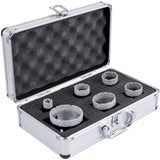 Saw Accessories: VEVOR Diamond Drill Bits 6PCS Diamond Hole Saw 20/35/40/50/55/68mm Tile Hole Saw Kit Vacuum Brazed Diamond Drill Bit 0.59in/15mm Segment Tile Hole Saw w Storage Case for Tile Ceramic Porcelain Marble