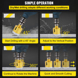 Saw Accessories: VEVOR Diamond Drill Bits 7PCS Diamond Hole Saw 20/27/35/55/68mmTile Hole Saw Kit Vacuum Brazed Diamond Drill Bit 0.59in/15mm Segment Tile Hole Saw w Storage Case for Tile Ceramic Porcelain Marble
