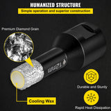 Drill & Screwdriver Accessories: VEVOR Diamond Drill Bits 7PCS Diamond Hole Saw 6/6/8/8/10/12/14mm Tile Hole Saw Kit Vacuum Brazed Diamond Drill Bit 0.59in/15mm Segment Tile Hole Saw w Storage Case for Tile Ceramic Porcelain Marble