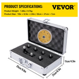 Drill & Screwdriver Accessories: VEVOR Diamond Drill Bits 7PCS Diamond Hole Saw 6/6/8/8/10/12/14mm Tile Hole Saw Kit Vacuum Brazed Diamond Drill Bit 0.59in/15mm Segment Tile Hole Saw w Storage Case for Tile Ceramic Porcelain Marble