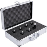 Drill & Screwdriver Accessories: VEVOR Diamond Drill Bits 7PCS Diamond Hole Saw 6/6/8/8/10/12/14mm Tile Hole Saw Kit Vacuum Brazed Diamond Drill Bit 0.59in/15mm Segment Tile Hole Saw w Storage Case for Tile Ceramic Porcelain Marble