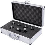Drill & Screwdriver Accessories: VEVOR Diamond Drill Bits 7PCS Diamond Hole Saw 6/6/8/8/10/12/14mm Tile Hole Saw Kit Vacuum Brazed Diamond Drill Bit 0.59in/15mm Segment Tile Hole Saw w Storage Case for Tile Ceramic Porcelain Marble