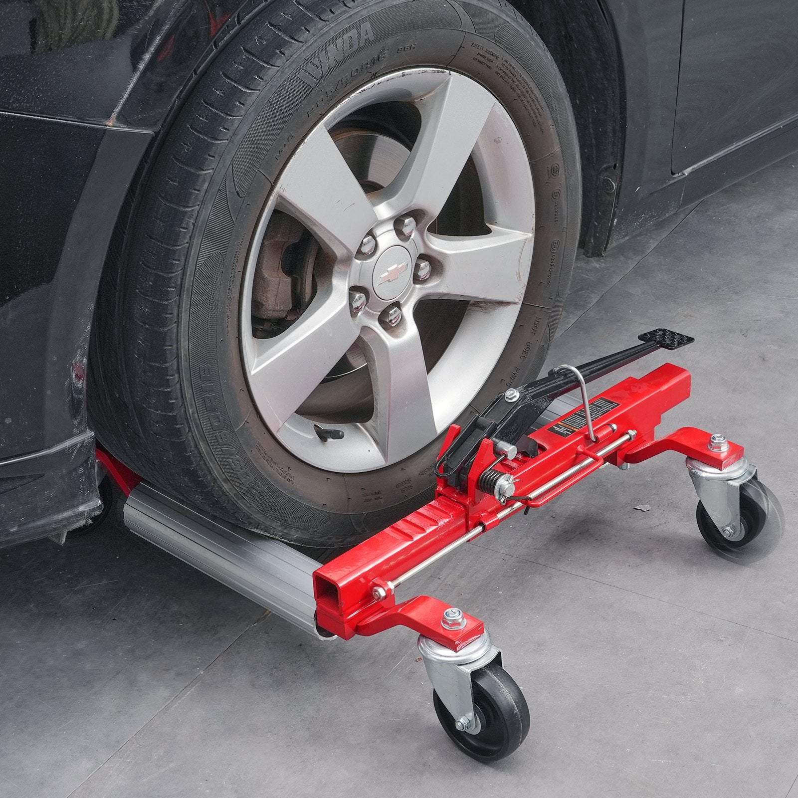 Side Tables: VEVOR Wheel Dolly, Max Capacity 1500 Lbs Car Dolly, Car Jack Dolly Lifter with 360° Rotatable Wheels, Heavy Duty Vehicle Positioning Ratchet Tire Jack, for Vehicle Car Auto Repair Moving