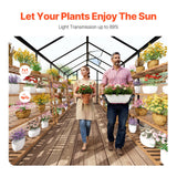 Greenhouses & Accessories: VEVOR Polycarbonate Greenhouse 8 x 12 Ft Outdoor Walk-in Greenhouse for Garden
