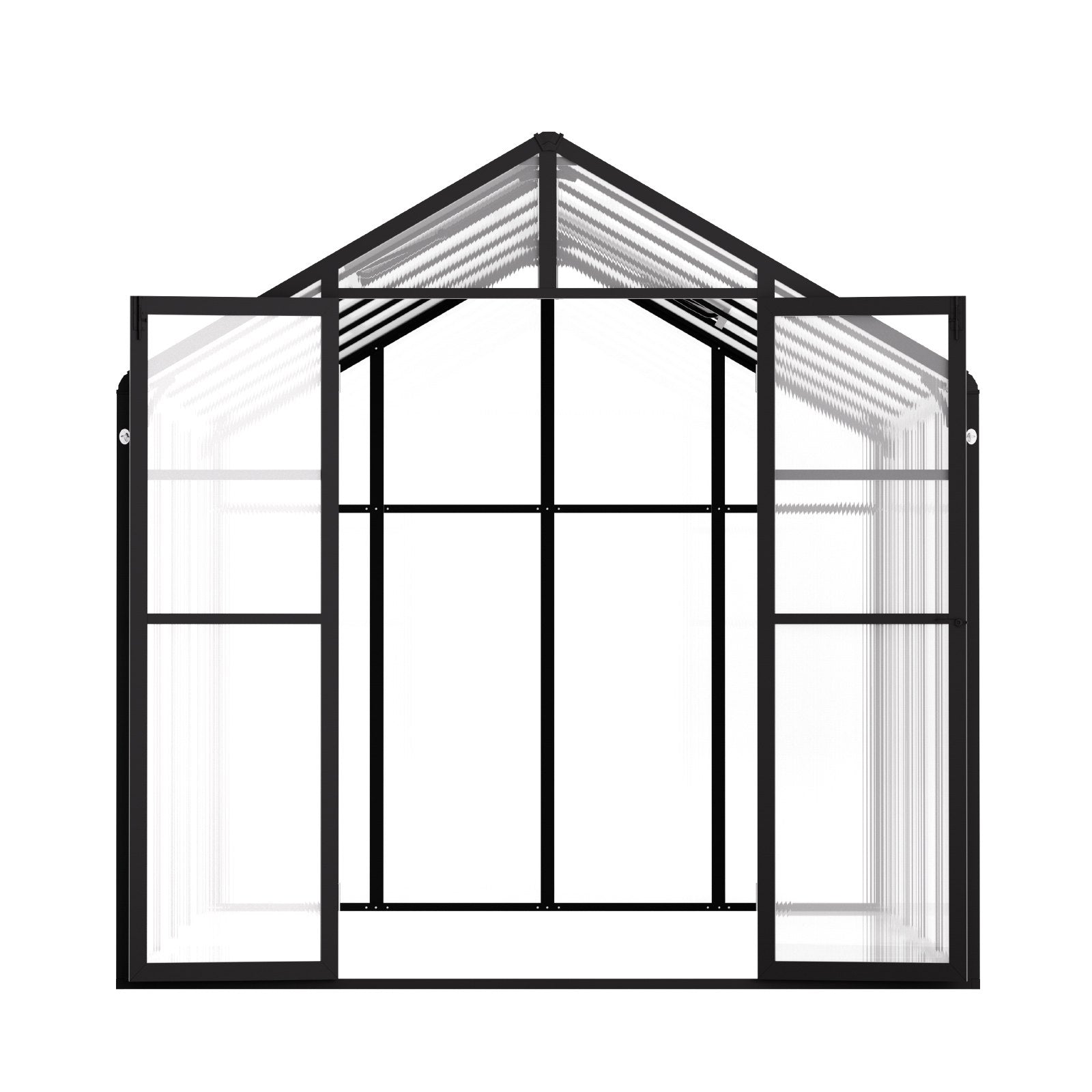 Greenhouses & Accessories: VEVOR Polycarbonate Greenhouse 8 x 12 Ft Outdoor Walk-in Greenhouse for Garden