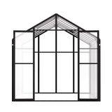 Greenhouses & Accessories: VEVOR Polycarbonate Greenhouse 8 x 12 Ft Outdoor Walk-in Greenhouse for Garden
