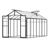 Greenhouses & Accessories: VEVOR Polycarbonate Greenhouse 8 x 14 Ft Outdoor Walk-in Greenhouse for Garden