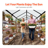 Greenhouses & Accessories: VEVOR Polycarbonate Greenhouse 8 x 14 Ft Outdoor Walk-in Greenhouse for Garden