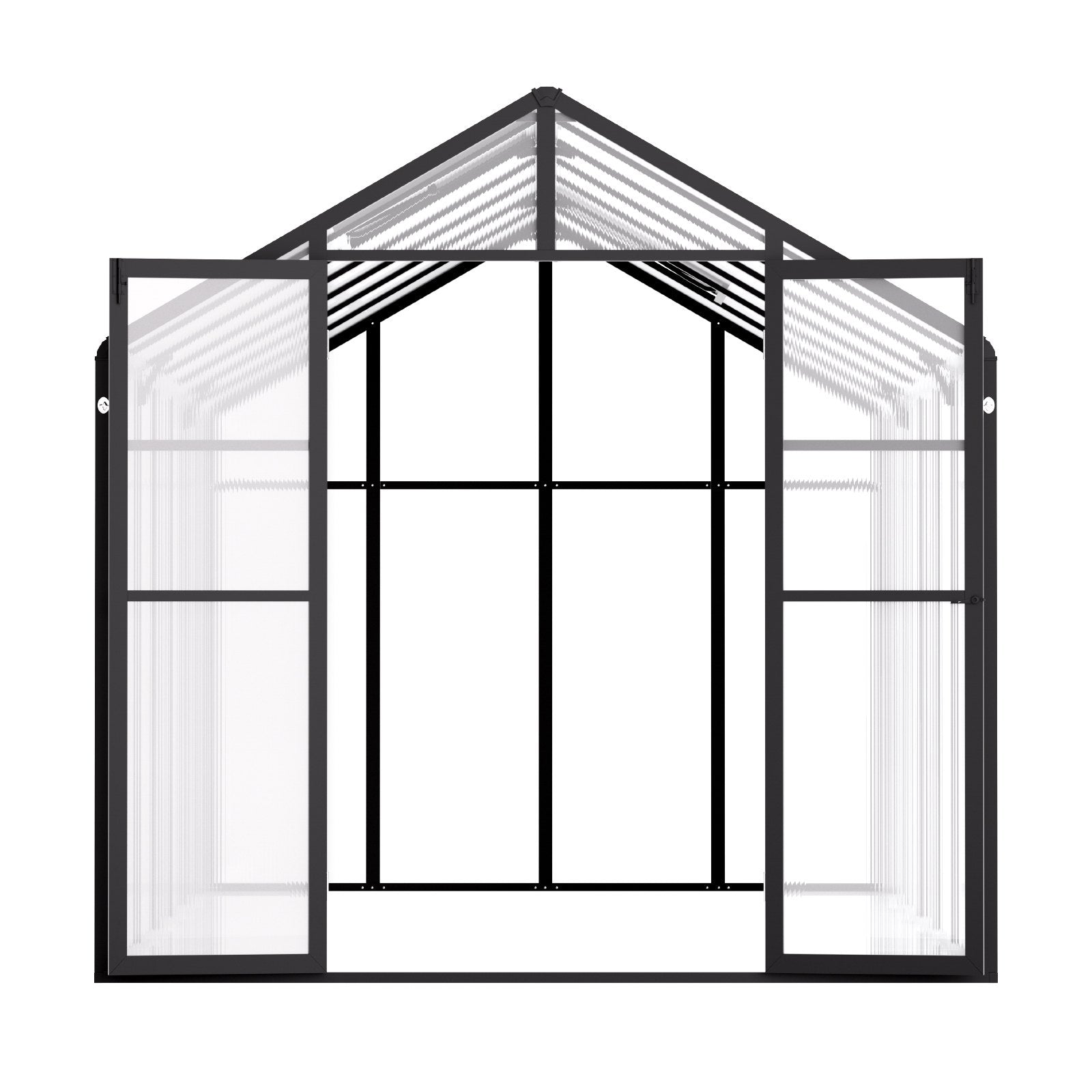 Greenhouses & Accessories: VEVOR Polycarbonate Greenhouse 8 x 14 Ft Outdoor Walk-in Greenhouse for Garden