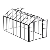 Greenhouses & Accessories: VEVOR Polycarbonate Greenhouse 8 x 14 Ft Outdoor Walk-in Greenhouse for Garden