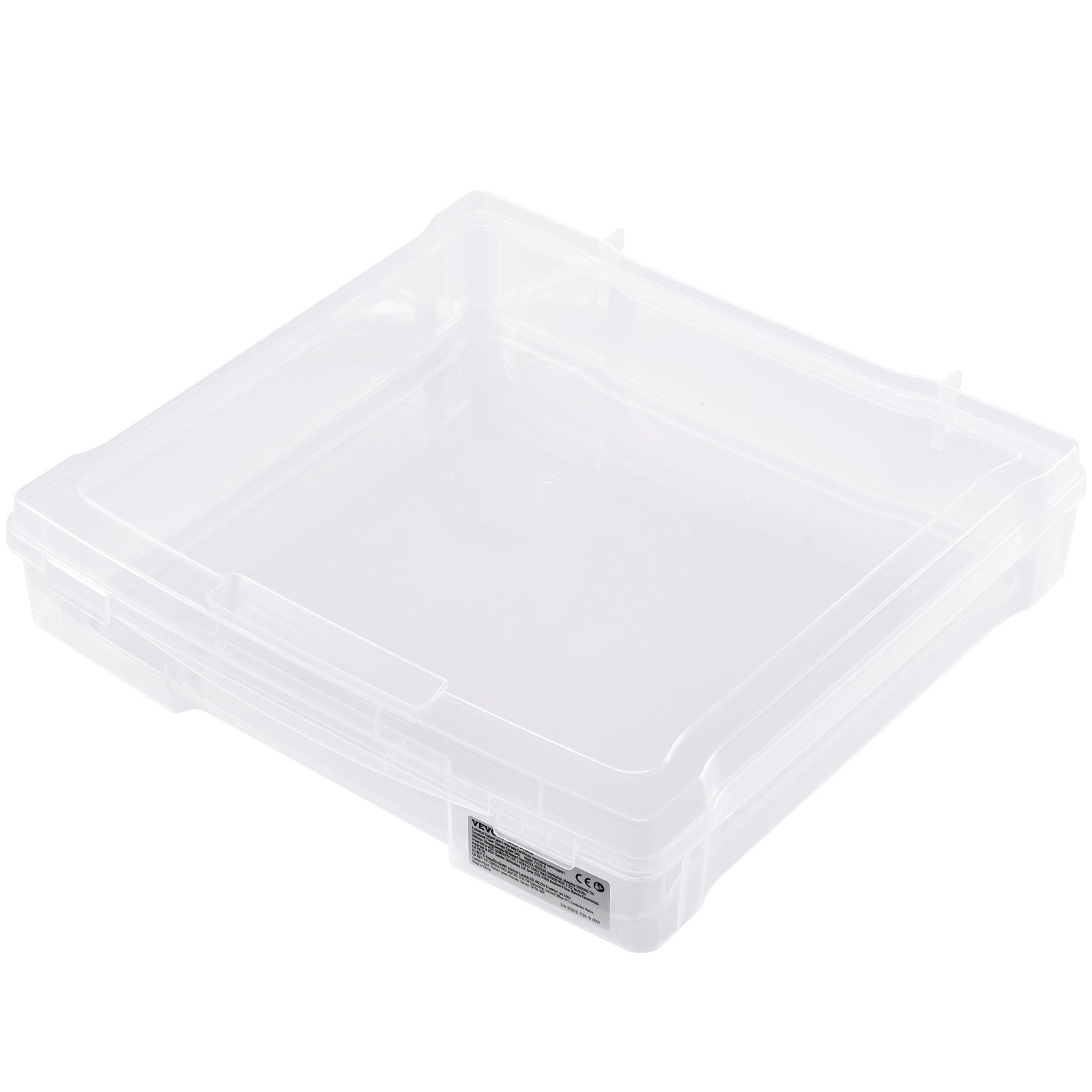 Storage Boxes: Scrapbook Paper Storage 4 Pack Stackable Plastic Board Game Boxes Clear Case