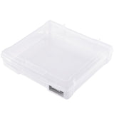 Storage Boxes: Scrapbook Paper Storage 4 Pack Stackable Plastic Board Game Boxes Clear Case