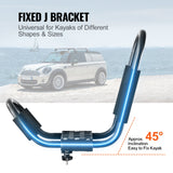 Bicycle Stands & Storage: VEVOR Kayak Roof Rack 2 Pairs J-Bar, Soft Roof Rack, Top Mount Tie Down, Carrier for kayak, Surf Board, Canoe, SUP, Ski Board, Mount on Car, SUV, Truck, 2 Kayaks
