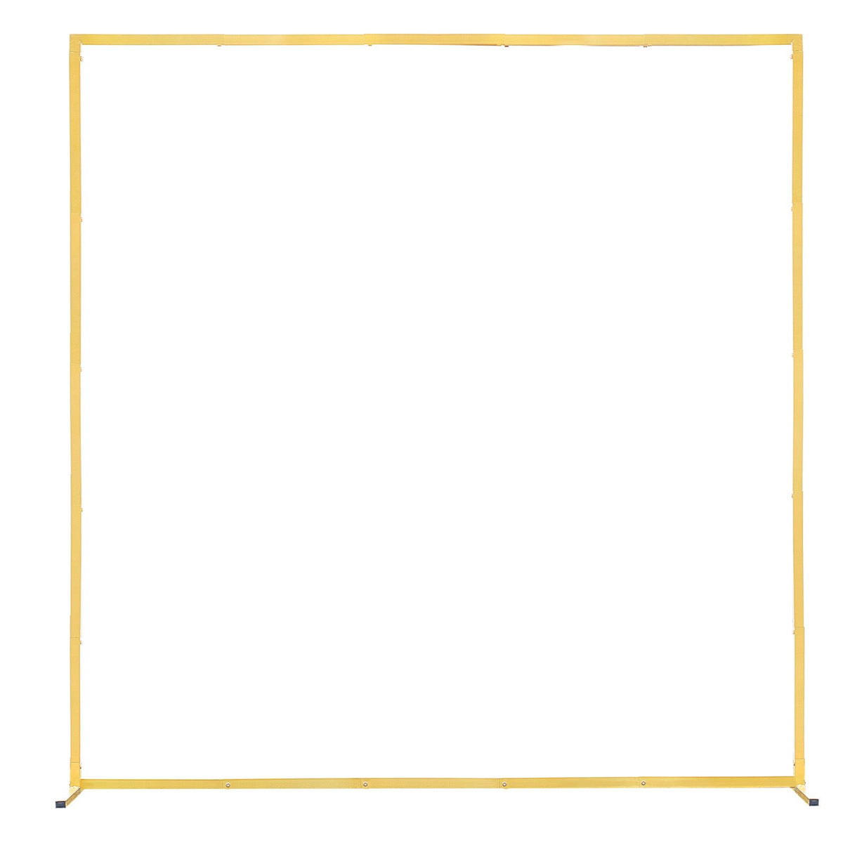 Arch Backdrop Stand, 2 x 2 m, Stable Structure, Easy Assembly, Square Gold Metal Arch Backdrop Stand for Wedding, Birthday Party, Graduation, Holiday Celebration, and Ceremony Decoration