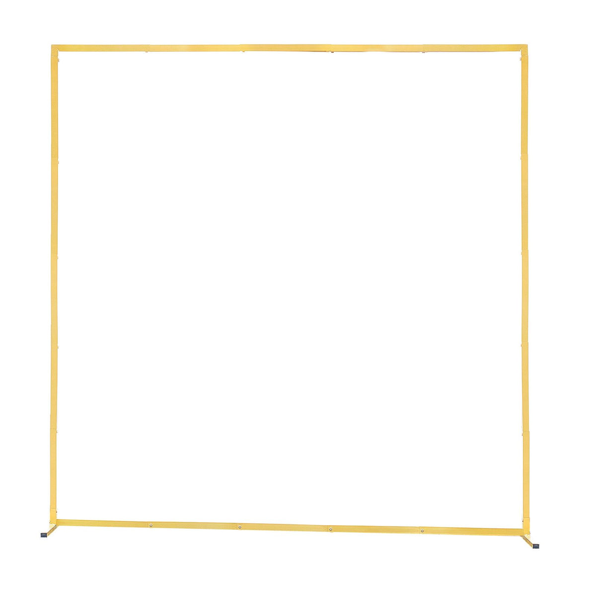 Arch Backdrop Stand, 2 x 2 m, Stable Structure, Easy Assembly, Square Gold Metal Arch Backdrop Stand for Wedding, Birthday Party, Graduation, Holiday Celebration, and Ceremony Decoration