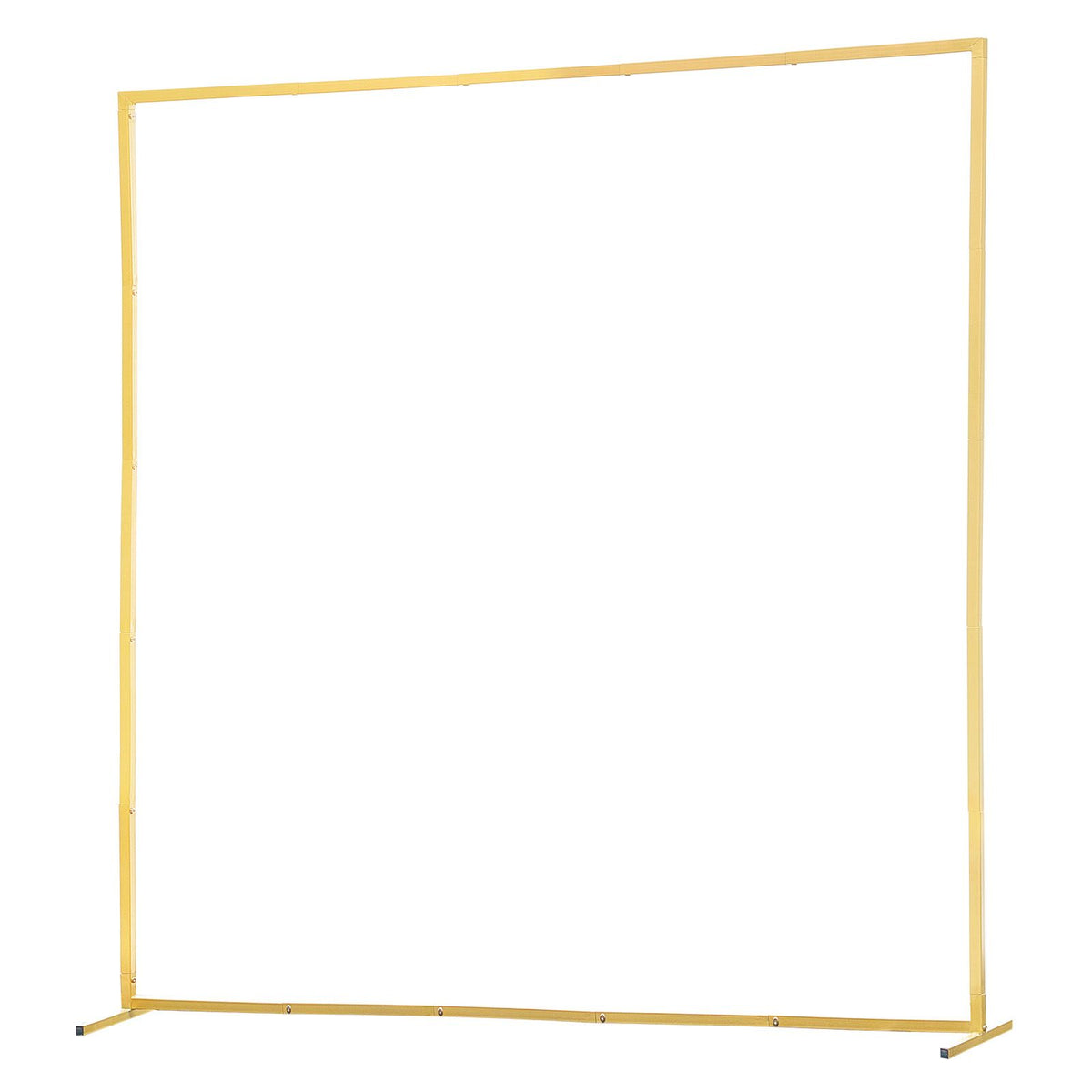 Arch Backdrop Stand, 2 x 2 m, Stable Structure, Easy Assembly, Square Gold Metal Arch Backdrop Stand for Wedding, Birthday Party, Graduation, Holiday Celebration, and Ceremony Decoration