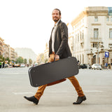 Guitars: VEVOR Electric Guitar Hard Case, 1095 mm Rectangular Guitar Hard Case, With Lock Latch Keys Handle, PVC Padding Soft Lining Water-Resistant Hard Shell Guitar Cases, for 990 mm Electric Guitars, Black