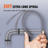 Farm Equipment: VEVOR Drain Auger 25ft 1/4in Drum Plumbing Drain Snake Clog Remover Autofeed