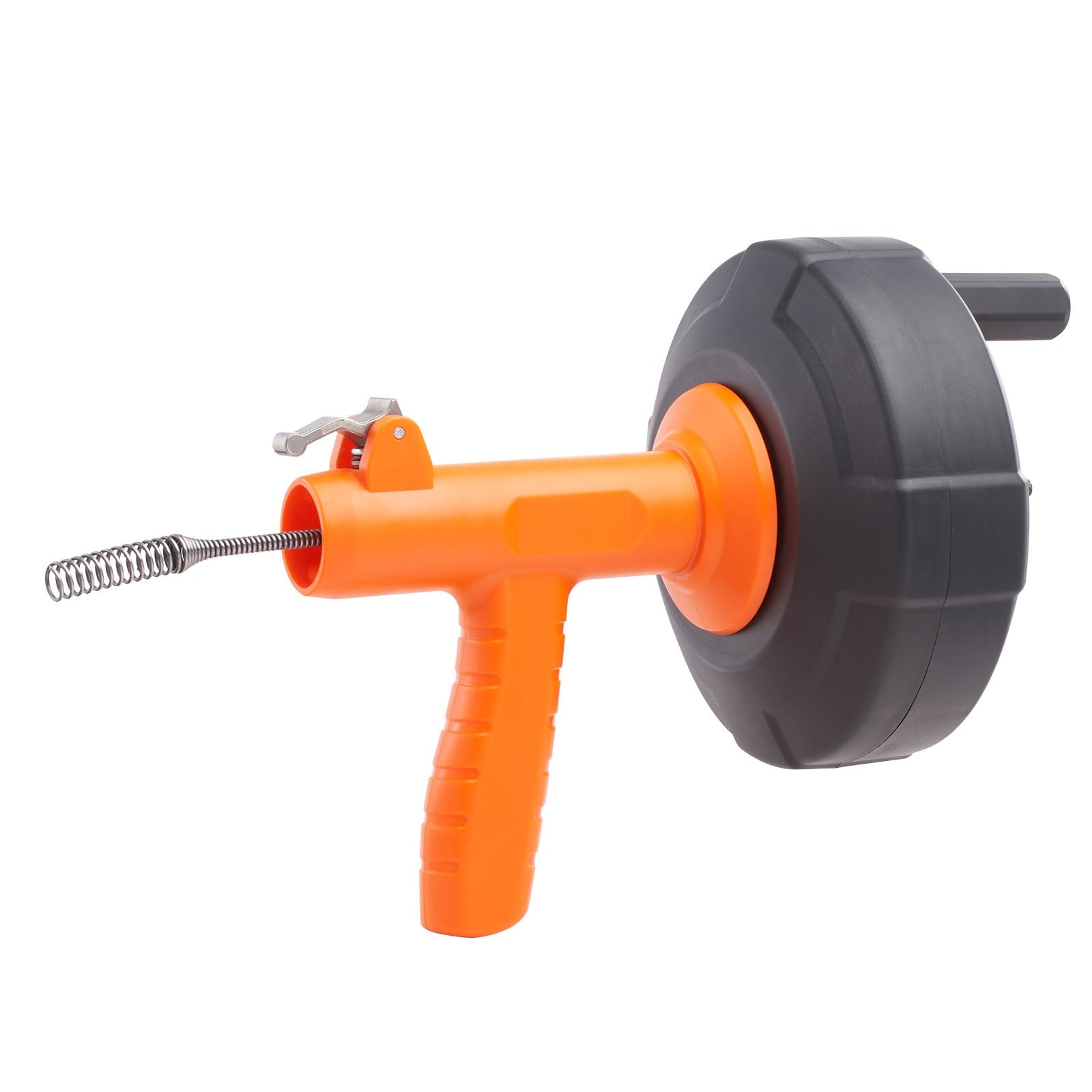 Farm Equipment: VEVOR Drain Auger 25ft 1/4in Drum Plumbing Drain Snake Clog Remover Autofeed