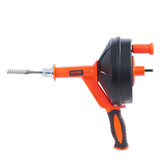 Food Mixers & Blenders: VEVOR Drain Auger 25ft 1/4in Drum Plumbing Drain Snake Clog Remover Manual-feed