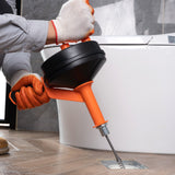 Food Mixers & Blenders: VEVOR Drain Auger 25ft 1/4in Drum Plumbing Drain Snake Clog Remover Manual-feed