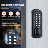 Fence & Gate Accessories: VEVOR Mechanical Keyless Entry Door Lock, 14 Digit Keypad, Water-proof Zinc Alloy, Outdoor Gate Door Locks Set with Surface-mounted Latch, Keypad and Knob, Easy to Install, for Garden, Garage, Yard