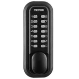 Fence & Gate Accessories: VEVOR Mechanical Keyless Entry Door Lock, 14 Digit Keypad, Water-proof Zinc Alloy, Outdoor Gate Door Locks Set with Surface-mounted Latch, Keypad and Knob, Easy to Install, for Garden, Garage, Yard
