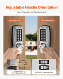 Leaf Blowers: VEVOR Mechanical Keyless Entry Door Lock, 14 Key Mechanical Door Lock with Keys, Mechanical Keypad Door Lock with Handle, Stainless Steel Waterproof Keyless Gate Lock, for Home Office Outdoor Garage