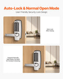 Leaf Blowers: VEVOR Mechanical Keyless Entry Door Lock, 14 Key Mechanical Door Lock with Keys, Mechanical Keypad Door Lock with Handle, Stainless Steel Waterproof Keyless Gate Lock, for Home Office Outdoor Garage