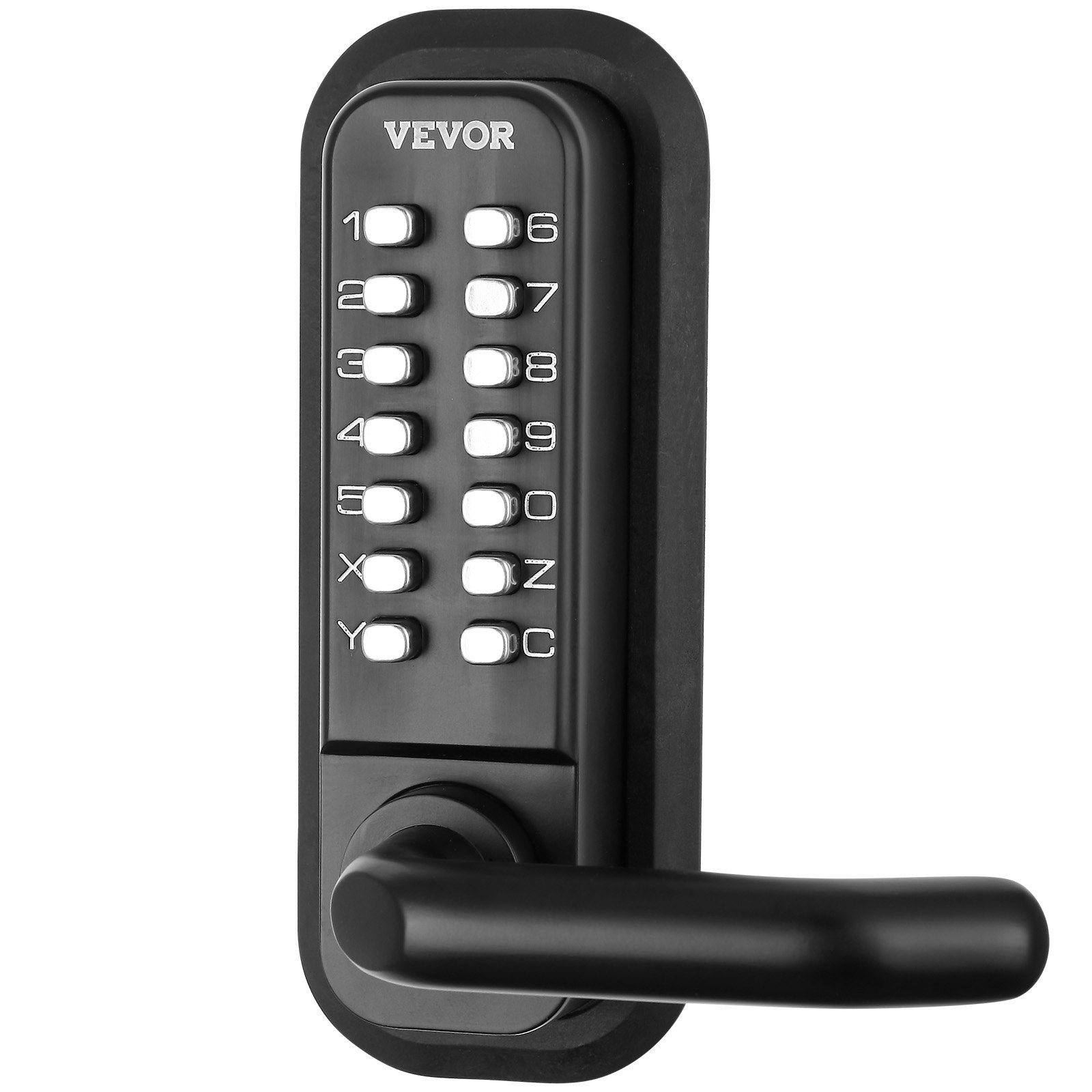Fence & Gate Accessories: VEVOR Mechanical Keyless Entry Door Lock 14 Digit Keypad and Handle Embedded