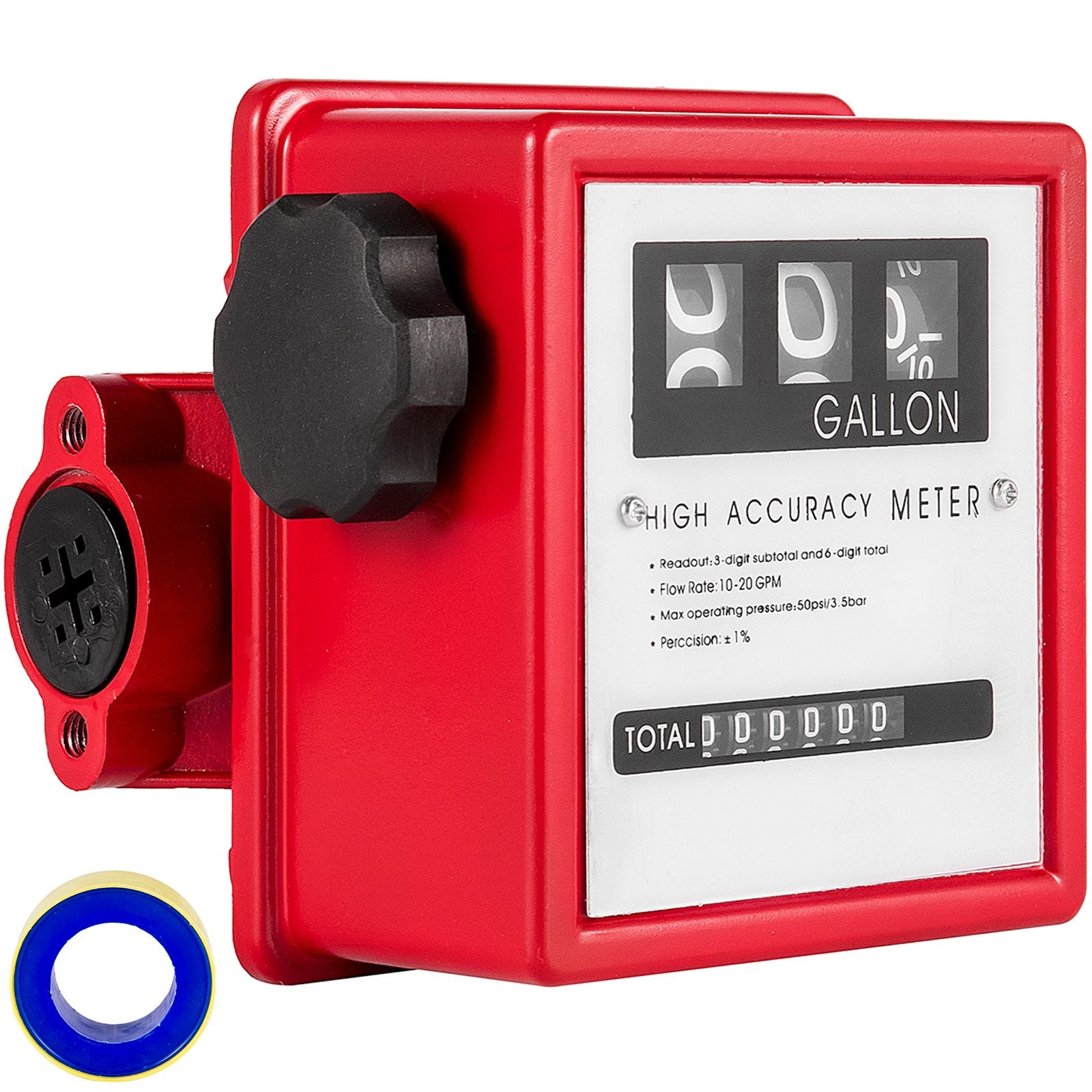 Fuel & Exhaust: VEVOR Mechanical Fuel Meter 20 GPM Fuel Flow Meter 3-Digital Batch Display Fuel Transfer Meter 2.54 cm Diesel Fuel Flow Meter All Fuel Transfer Pumps Gasoline Flow Meter