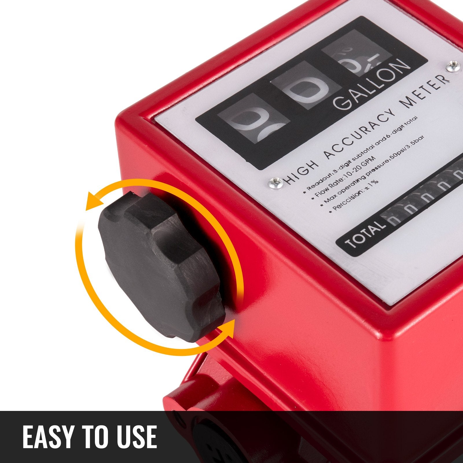 Fuel & Exhaust: VEVOR Mechanical Fuel Meter 20 GPM Fuel Flow Meter 3-Digital Batch Display Fuel Transfer Meter 2.54 cm Diesel Fuel Flow Meter All Fuel Transfer Pumps Gasoline Flow Meter