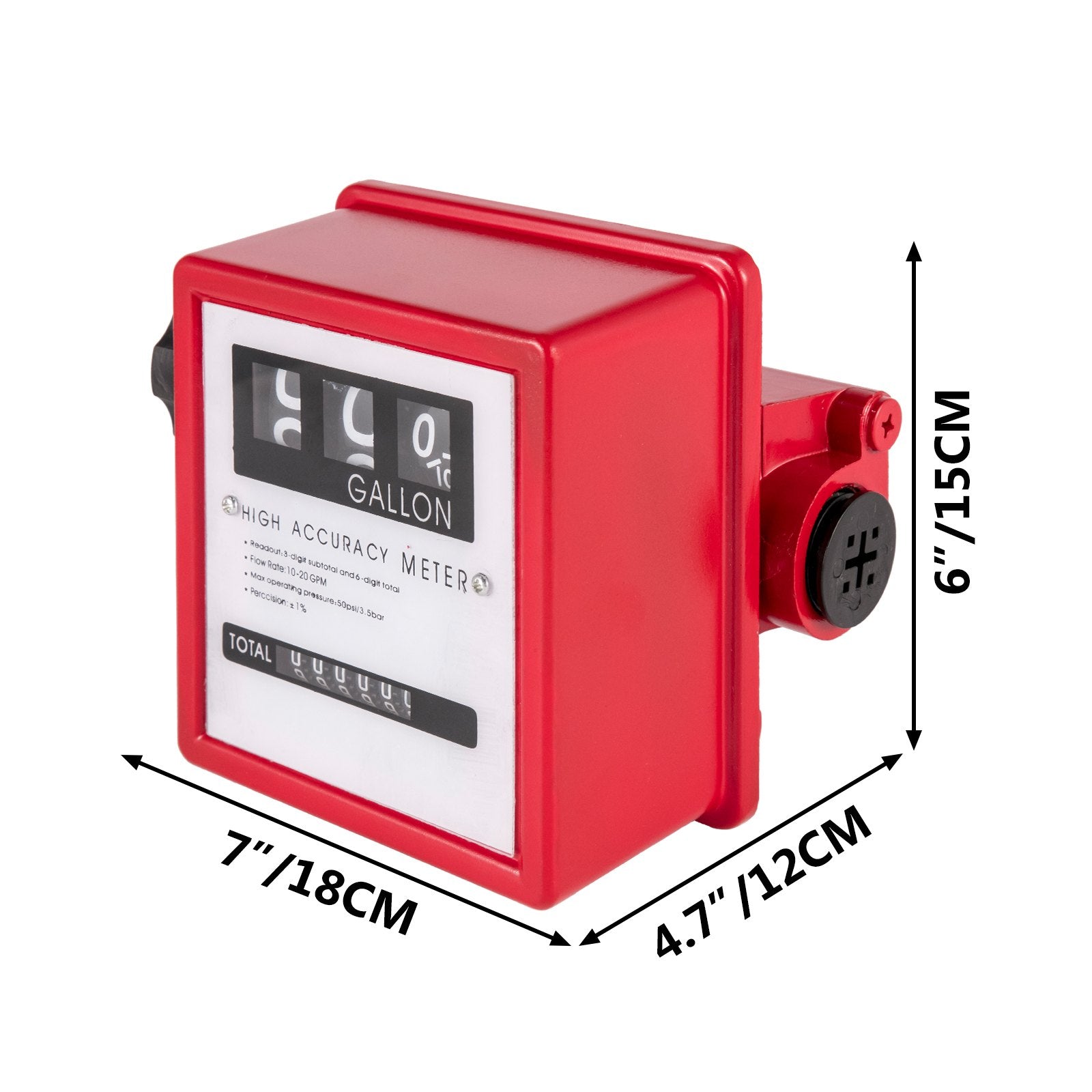 Fuel & Exhaust: VEVOR Mechanical Fuel Meter 20 GPM Fuel Flow Meter 3-Digital Batch Display Fuel Transfer Meter 2.54 cm Diesel Fuel Flow Meter All Fuel Transfer Pumps Gasoline Flow Meter